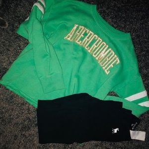Teal/green Abercrombie sweater
